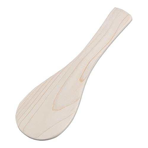 Japanischer Stil Hinoki-Holz Shamoji Reispaddel Servierlöffel Spatel, hergestellt in Japan – 16 cm japanische Hinoki-Zypresse BSY05016 von Yamako