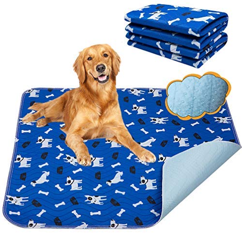 Yangbaga PIPI matten für Hunde, 80 * 90cm 2ST Welpenunterlagen, rutschfeste unterlage PIPI Pads für meerschweinchen, Kaninchen Toilette, maschinenwaschbar schnelltrocknend und auslaufsicher von Yangbaga