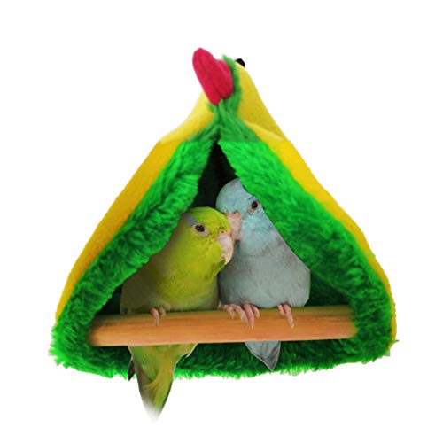 Yanhonin Hängematte für Papageien, Plüsch, hängendes Bett, dreieckig, Höhle von Yanhonin