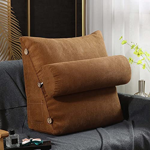 Yanman Keilabsatz Lesebett Sofa Rest Rückenlehne, Tagesbett Kopfteil Dreieckige Positionierung Stützkissen Couch Lendenkissen mit verstellbarem Nackenkissen von Yanman