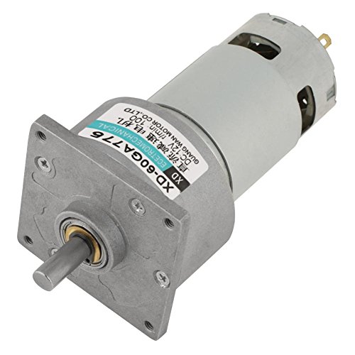 Gleichstrommotor, 12V / 24V Mikromotor Metallgetriebemotor Drehzahl einstellbar 10-600 U/min 35W CW/CCW Motor mit niedriger Drehzahl(12 V 100 U/min) von Yanmis