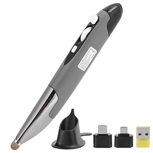 Yanmis PR-06 Taschenstiftmaus, Optische Stiftmaus, Kabellose Handschriftmäuse für Telefon, Laptop, 2,4 GHz von Yanmis