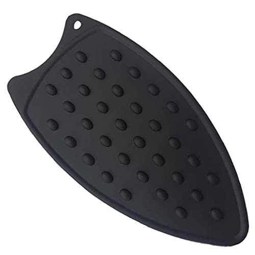 Yililay Kleidung Bügel Zubehör Silikon Bügeleisenablage Pad Isolation Hot Pad Halter-Standplatz - Anti-Skid, Nicht verformt, verschleißfest, Neue Küche Ruhepolster, Schwarz von Yililay