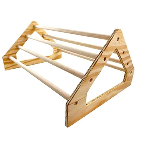 Yililay Pet Perch Ständer Huhn Sitzstangen Küken Holzschaukel Ständer Triangle Huhn Spielzeug für Coop Brooder Baby-Küken von Yililay