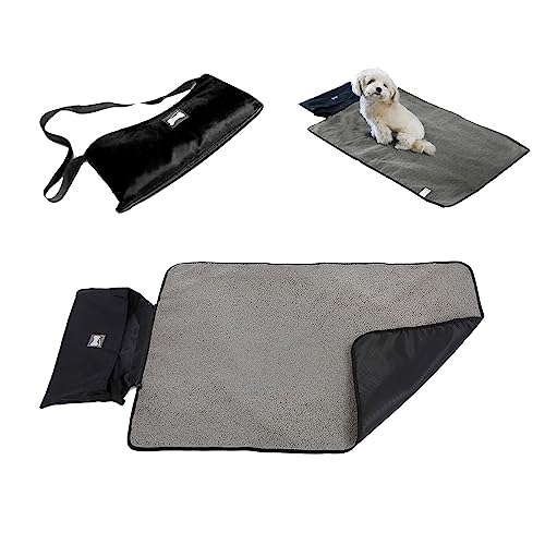 Yissone Haustier Hundematte Hundebett Hundekissen Faltende wasserdichte Schlafmatte Decke Fleece Pad für Kleine Mittlere Große Hunde Indoor Outdoor Camping Reisen von Yissone