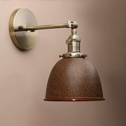 Yosoan Wandleuchte Antik Deko Design innen Wandbeleuchtung Vintage Industrie Loft-Wandlampen Wandbeleuchtung (Nachahmung Rost) von Yosoan