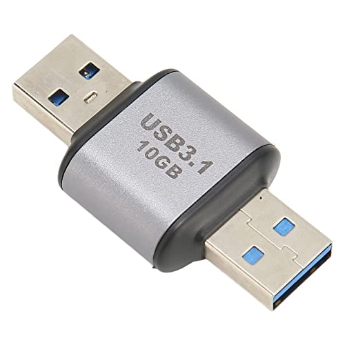 Yunseity USB A 3.1 Stecker auf Buchse Adapter, 10 Gbps USB A 3.1 Stecker auf USB A 3.1 Stecker Adapter Verlängerungsanschluss Schnellladung für Laptop Tablet von Yunseity