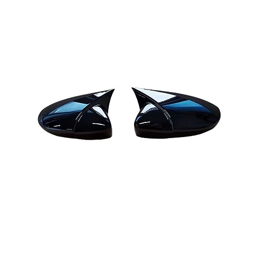 ZALTAS Spiegelkappen Für VW für Scirocco MK3 2 Stück glänzend schwarz Rückspiegel-Abdeckkappen Zierschale Rahmen für Scirocco 3TH TSI TDI R 2010–2017 Rückspiegelabdeckung von ZALTAS