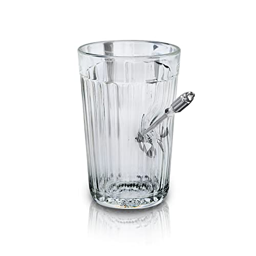 ZARENHOFF Facettiertes Trinkglas für Heißtee Wodka Wasser гранёный стакан (250 ml), UdSSR Granenniy Glas mit Schraubenschlüssel (Schraubendreher) von ZARENHOFF