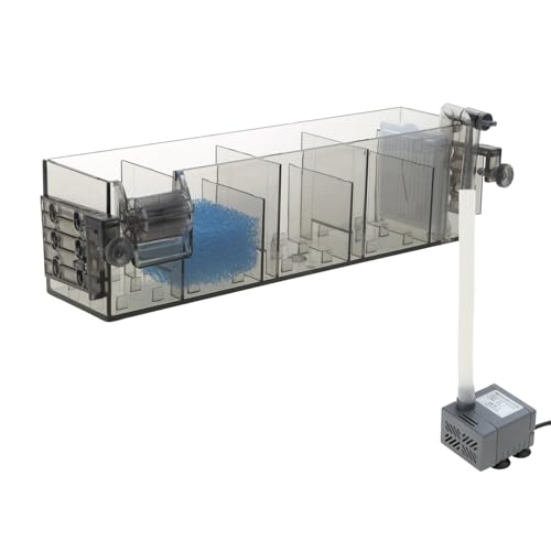 ZAYIUKI Aquarium-Filtergerät,Aquarium 3-in-1 externes Wasserreinigungsgerät,wandmontiertes Reinigungswassergerät für Aquarium-Fischbecken von ZAYIUKI