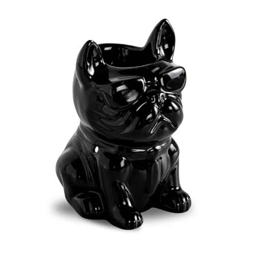 Parfümbrenner Céramy Boubou - Parfümierte Atmosphäre - Modisches Kunsthandwerksobjekt - Schmelzender parfümierter Brenner - Bulldoggendeko - Hundefigur - 45 ml - H 15,5cm - Zen'Arôme von ZEN ARÔME