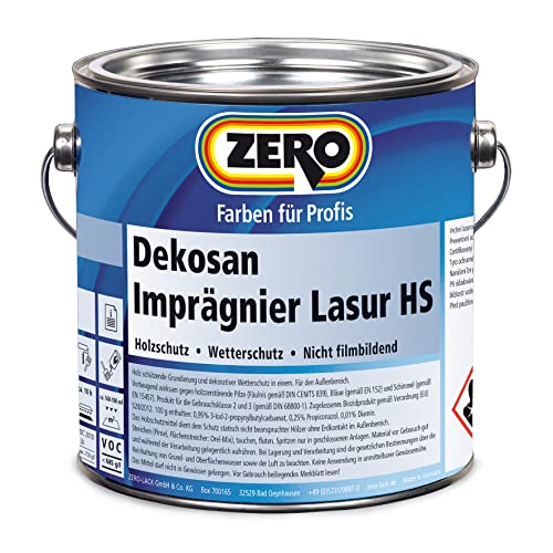 Zero Dekosan Imprägnierlasur HS ebenholz 0,75l von ZERO