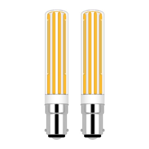 ZHENMING 8W B15D Dimmbar, AC230V 780LM Warmweiß 2700K Ersatz für 80W Halogen, für Stehlampe, Deckenlampe, Wandlampe, 2 Stück von ZHENMING