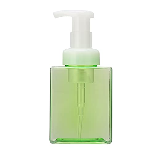 250 Ml Schaumseifenspender, Kunststoff-Schaumflasche, Funkelnde Mousse-Flasche, Leere Seifenaufbewahrungsflasche, Nachfüllbarer Schaumspenderbehälter(Leuchtendes Grün) von ZJchao