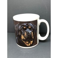 Otterhaus Keramik Rottweiler Hundetasse/Kaffeetasse. Hergestellt Von Tams England von ZLRetro