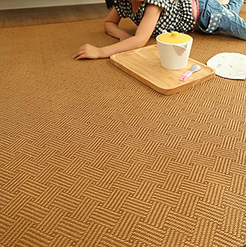 ZMIN Verdickt Anti-Rutsch Kind Crawling Matte,Memory-Schaum Rattan Bodenmatte Atmungsaktiv Japanisch Matt Tatami Sommer Sleeping Pad Coole Matratze E 47x79(120x200cm) von ZMIN
