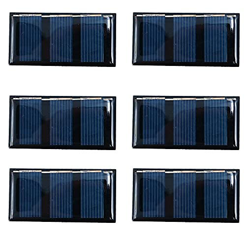 Packung mit 6 ZONADAH 0.2W 1.5V Mini Solar Panel Kit, Batter Ladegerät, DIY Home, Science School Projekte, Camping, Angeln, Wandern Outdoor Garten Licht Ladewerkzeuge von ZONADAH