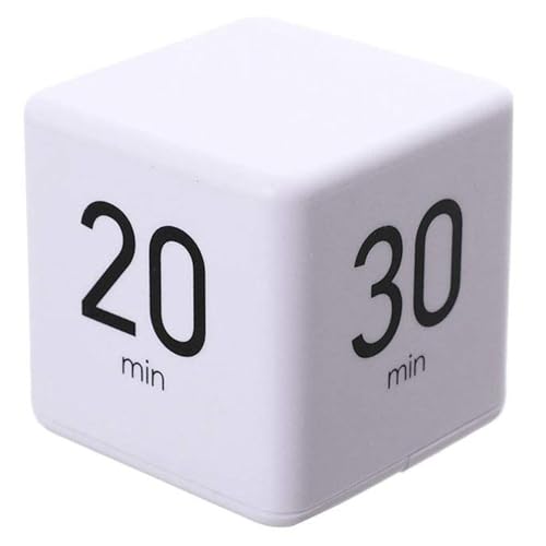 ZONSUSE Digitaler Cube Timer,Digitaler Küchentimer,Küchenwecker Kurzzeitwecker LED-Bildschirm,Kurzzeitmesser Eieruhr,2021 Schwerkraft-Timer,Akustischer Alarm,Kochen,Backen,Sport von ZONSUSE