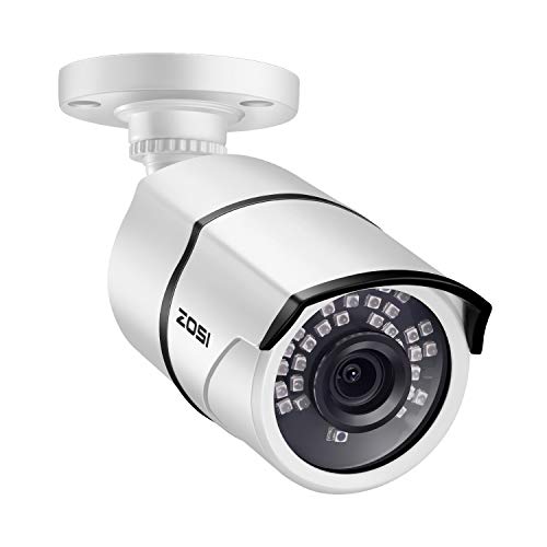 ZOSI 1080P 2MP Kabelgebunden Überwachungskamera, 4in1 AHD/CVI/TVI/CVBS Analog Kamera, 36M IR Nachtsicht, IP66 Metallgehäuse von ZOSI