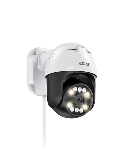 ZOSI 4K PoE Überwachungskamera Aussen, 8MP 355°/140° Dome Kamera, KI Personen-/Autoerkennung, Auto Tracking, Kompatibel NUR mit Unserem PoE-NVR, C296 von ZOSI