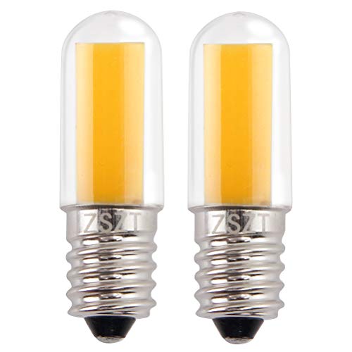 ZSZT E14 led warmweiss 3W 2700K, (25W Halogen Birne gleichwertig), 220-240V kleine Lampe für die Kühlschrank, Nähmaschine, Nachttischlampen, 2er-Pack von ZSZT