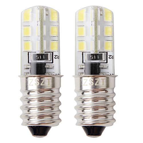 ZSZT Glühbirne für kühlschrank, E14 LED 2W (25W Halogen Birne gleichwertig) 220V 6000K Weiß, Gerätelampe, Schraubbirne, 2 Stück von ZSZT
