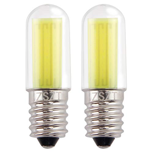 ZSZT Kühlschrankglühbirne, E14 LED 3W (25W Halogen Birne gleichwertig) 220-240V 6000K Weiß, Wasserdichtes Design, Schraubbirne, 2er-Pack von ZSZT