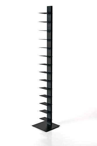 ZStyle BBB Italien SAPIENS Bücherregal freistehendes Regal mit Regalen (202 cm, Schwarz) von ZStyle