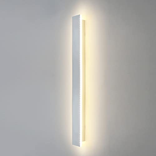 ZTWLEED 80CM Lange Wandleuchte Inne,28W LED Wandlampe Inne, RA≥80 Tricolor Beleuchtungsmodus Wohnzimmerlampe,Weiße Wandlampe für Wohnzimmer Schlafzimmer Treppe Flur AC220V von ZTWLEED