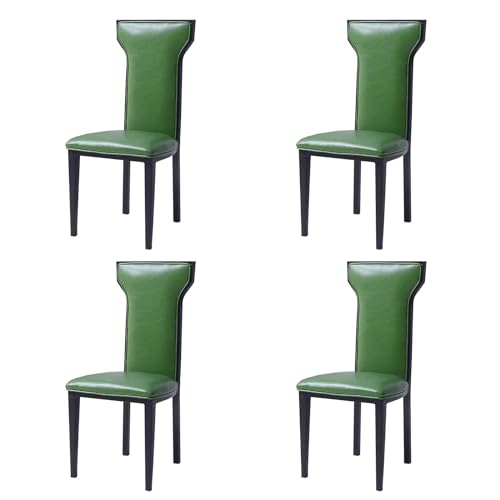ZXDRYBHD Moderne Esszimmerstühle 4er Set, Stühle Esszimmer mit Weichem Kissen, Stuhl Esszimmer, für Wohnzimmer, Esszimmer, Schlafzimmer (Color : Green) von ZXDRYBHD