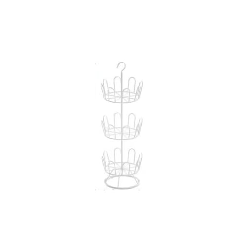ZXFIYTBH Schuhregal Outdoor-Balkon-Schuhregal, Boden-drehbares Schuhregal, trocknendes Schuhregal Schuhschrank (Color : White) von ZXFIYTBH