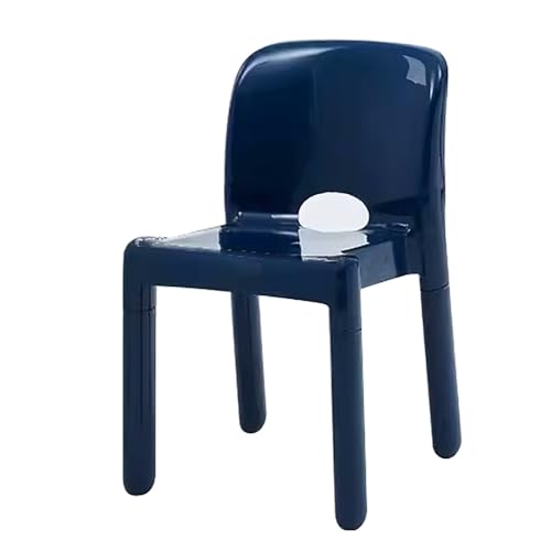 ZXTRYBHD Esszimmerstuhl, Küchenstuhl aus Kunststoff für den Haushalt, Esstischstühle, ideal für Moderne Esszimmer, Wohnzimmer, Schlafzimmer, Küchen und Lounges (Color : Blue) von ZXTRYBHD