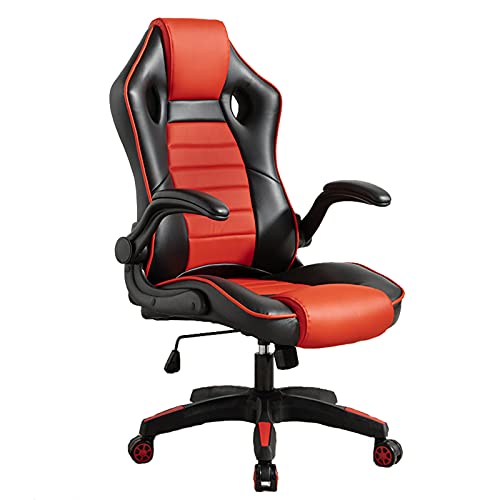 ZYCHKRL Computerstuhl, Gaming-Stuhl, Rennstuhl, ergonomischer Schreibtischstuhl mit Rücken- und Nackenstütze, rückwärts 90–135 Grad. von ZYCHKRL