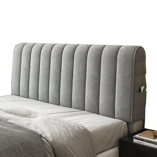 ZZDXW Bett Kopfteil Bezug Bett 180/120/150/200/220cm Dehnbare Bett Kopfteilbezug Boxspringbett All-Inclusive Kopfteile Abdeckung Staubdicht Kopfteilabdeckung Waschbar Bettkopfteil Hussen von ZZDXW