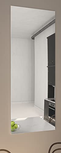 Zalena Kristallspiegel 3mm, Rahmenloser Wandspiegel inkl. Befestigung, Zeitloser Standardspiegel für Wohn- und Schlafbereich, 60x160 cm von Zalena