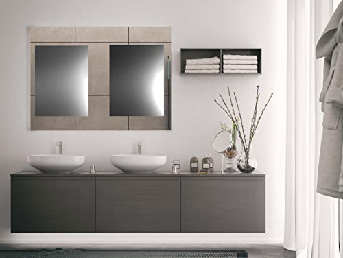 Zalena Sanitärspiegel 5mm , Badspiegel mit polierter Kante, Wandspiegel ideal für Badezimmer, Duschraum, Gäste-WC, Duschspiegel 30x40cm von Zalena