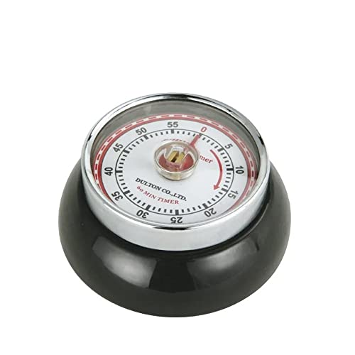 Zassenhaus Küchentimer SPEED , Schwarz , Ø 7 cm x 3 cm , Analoge Zeitanzeige mit Alarm-Funktion , Die Countdown-Uhr unterstützt bei der Zeitplanung beim Kochen oder Backen von Zassenhaus