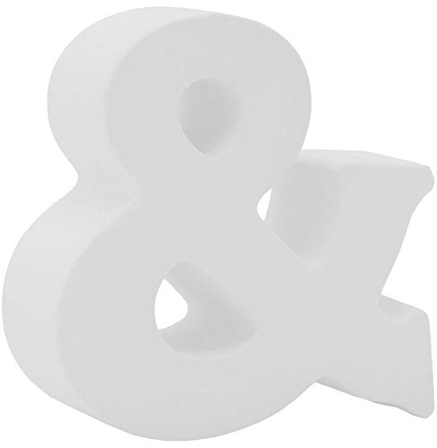 Buchstaben 3D Weiß Tischdeko Name Alphabet Kommunion Konfirmation Taufe Deko A-Z, Form:& von ZauberDeko