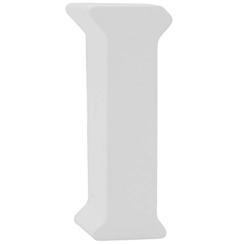 Buchstaben 3D Weiß Tischdeko Name Alphabet Kommunion Konfirmation Taufe Deko A-Z, Form:I von ZauberDeko
