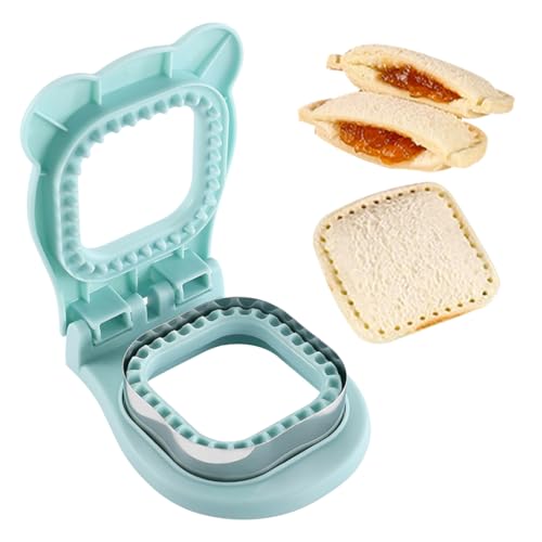 Zayookey Sandwich Ausstecher und Versiegelung Quadrat Brotausstechformen für Kinder Uncrustables Sandwich Cutter and Sealer Ausstechformen für Lunchbox und Bento von Zayookey