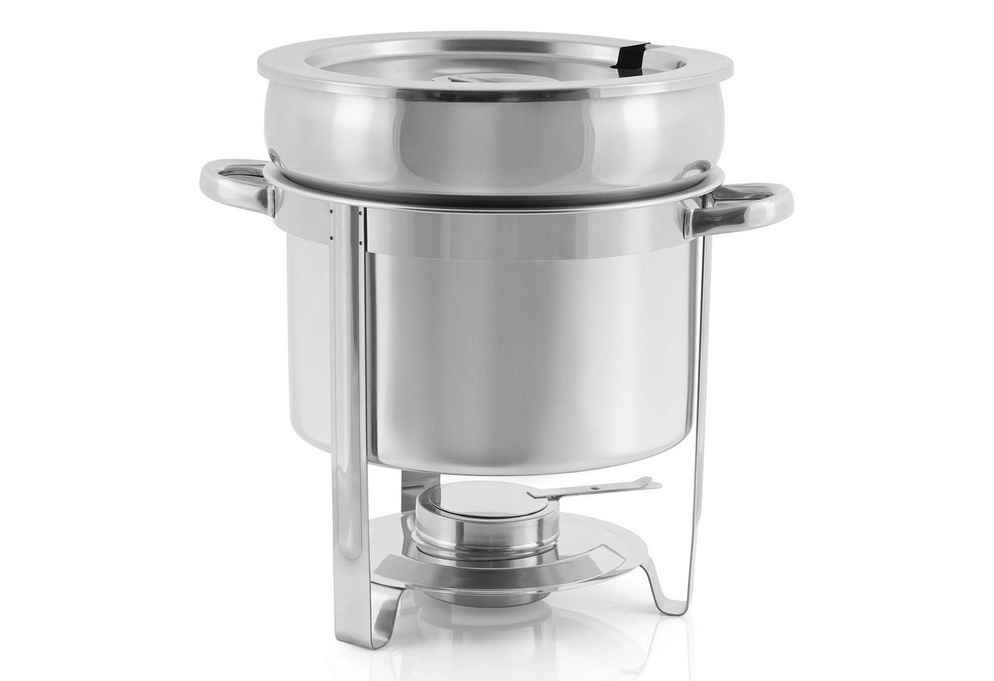 Mahlzeit Speisenwärmer Edelstahl Chafing Dish, 11 Liter, rund von Mahlzeit