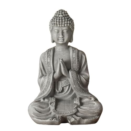 Zen Light Statue, Stein-Grau, One Size von Zen Light