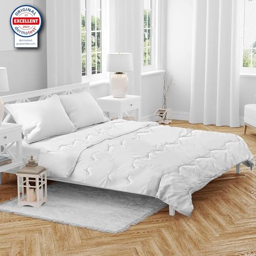 ZenPur - Premium Bettdecke 200x200cm - Leichte Kühlende Sommerdecke 200x200 - Hypoallergene Decke 200x200 mit Ökotex Zertifikat - 200x200 bettdecke von ZenPur