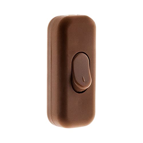 Interrupteur 2A Unipolaire Marron von Zenitech