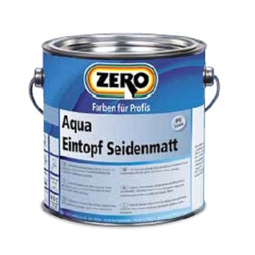 ZERO Aqua Eintopf Seidenmatt weiß 2,5 Liter, Holzlack von Zero