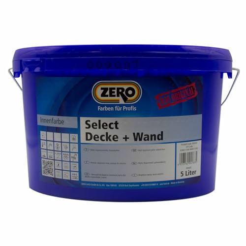 ZERO Select Decke + Wand LF weiß NEU 5 l von Zero