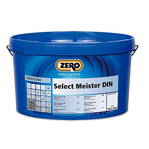 ZERO Select Meister DIN weiß 12,5 l, Innenfarbe, airlessgeeignet, stumpfmatt von Zero