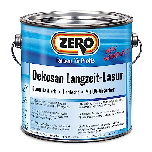 Zero Dekosan Langzeit-Lasur 2,5 Liter Nussbaum von Zero
