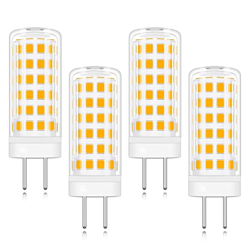 XIMNCHNI GY6.35 LED Glühbirnen 12V Warmweiß 3000K 4W G6.35 Bi-Pin Sockel Leuchtmittel die einer 40-50W Halogen-Ersatzlampe entspricht für Minilampe 4er Pack.[MEHRWEG] von XIMNCHNI