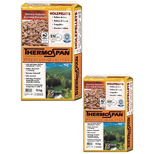 THERMOSPAN Premium Holzpellets 2x 15 Kg von Ziegler